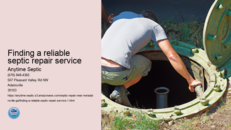 Finding a reliable septic repair service
