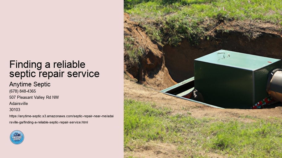 Finding a reliable septic repair service